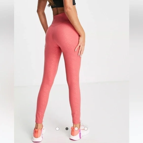 NIKE ICONIC CLASH ALL OVER LEGGINGS RARE NWT sold out pink 7/8 leggings - Picture 3 of 8